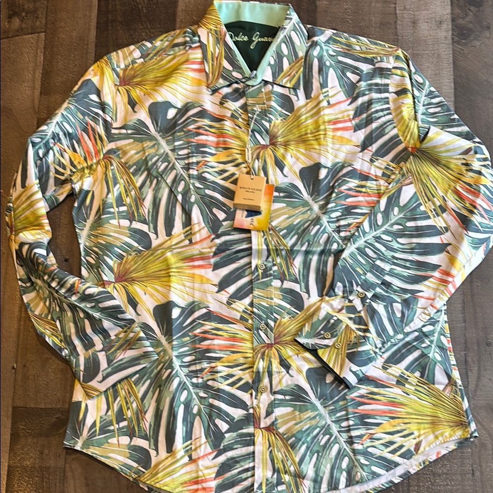 Dolce Guava new with tags, botanical graphic, long sleeve shirt